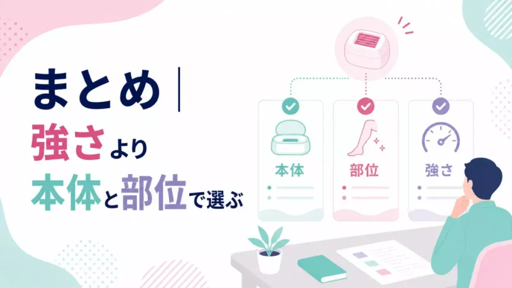 ケノンのカートリッジを本体や部位から考えるまとめ用の整理図